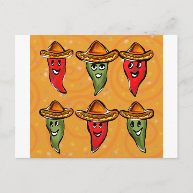 Carte Postale Cinco de Mayo Peppers (Devant)