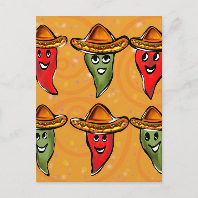 Carte Postale Cinco de Mayo Peppers (Devant)