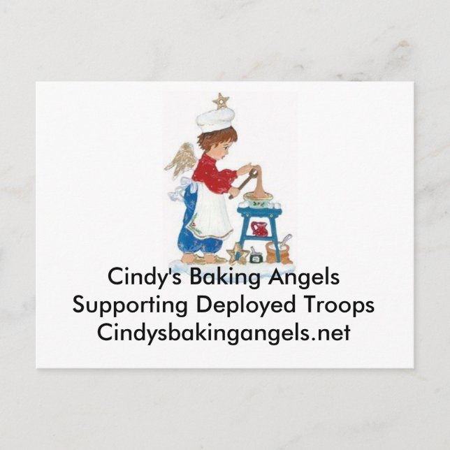 Carte postale Cindy's Baking Angels pour les troup (Devant)