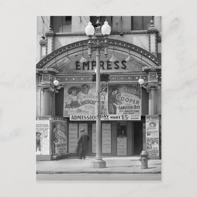 Carte Postale Cinéma Empress, 1939 (Devant)