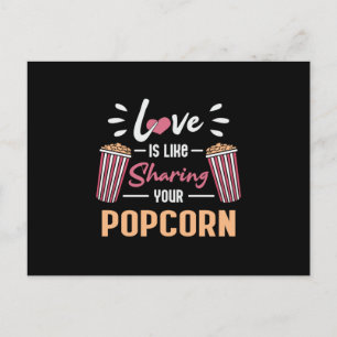Carte Postale Cinéma Film Popcorn Day Snack Pop Film Idée cadeau