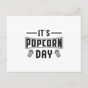 Carte Postale Cinéma Popcorn Day Snack Film Pop Film Cadeau