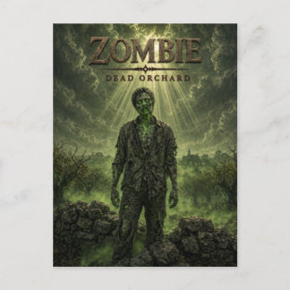 Carte Postale Cinéma sombre verger mort zombie