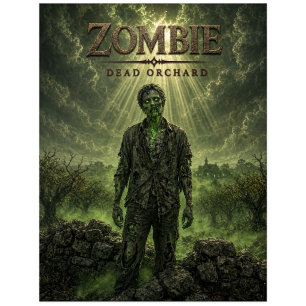 Carte Postale Cinéma sombre verger mort zombie