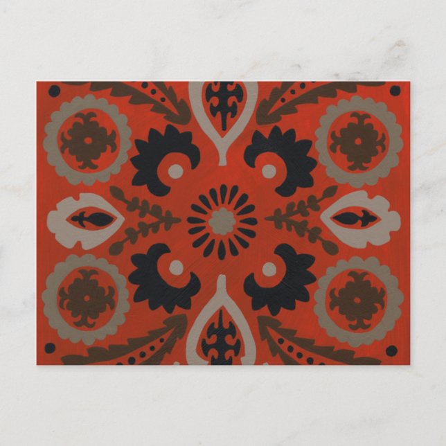 Carte Postale Cinnabar Suzani II (Devant)