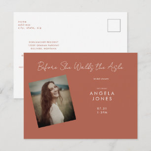 Carte Postale Cinnamon avant qu'elle marche Fête des mariées pho