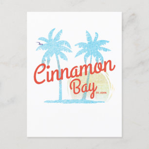 Carte Postale Cinnamon Bay USVI Vintage Beach Magnet