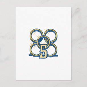 Carte Postale Cinq anneaux d'or !