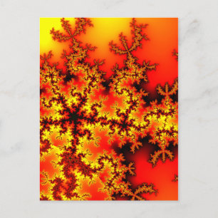 Carte Postale Cinq étoiles fractales