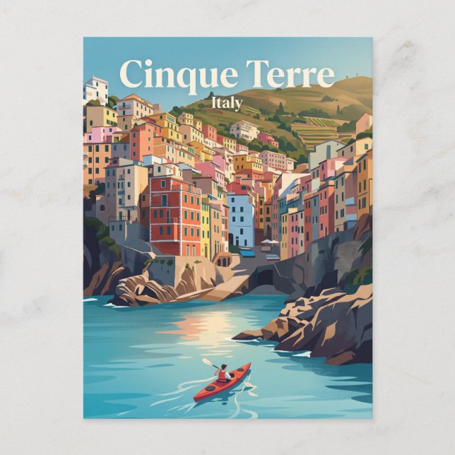 Carte Postale Cinq Terres, Italie (Devant)