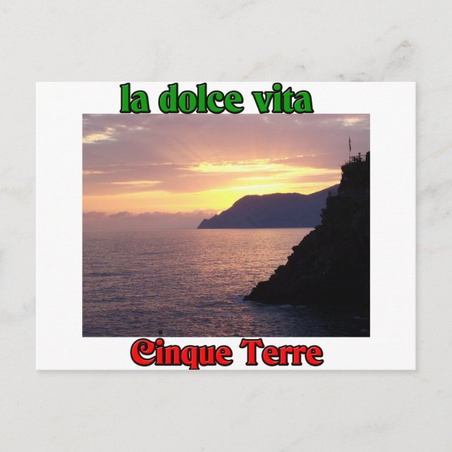Carte Postale Cinque Terre Italie (Devant)