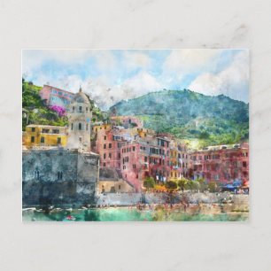 Carte Postale Cinque Terre Italie sur la Riviera italienne