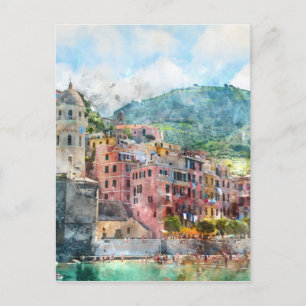 Carte Postale Cinque Terre Italie sur la Riviera italienne
