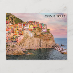 Carte Postale Cinque Terre Manarola Italie Photo de voyage