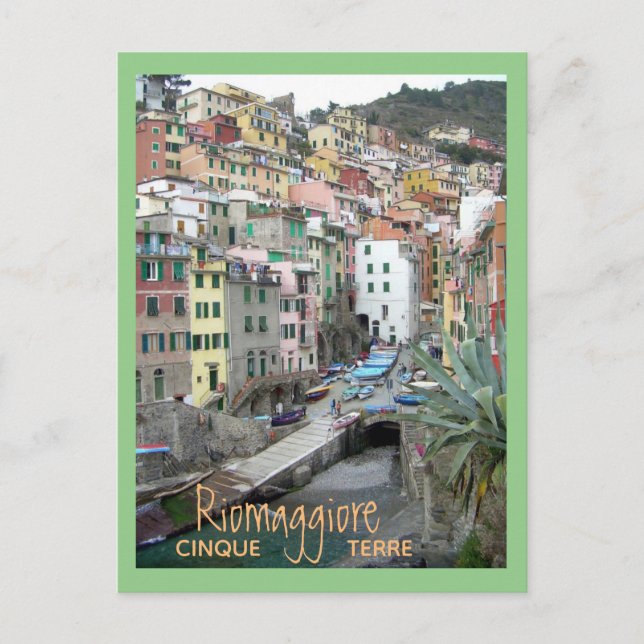 Carte Postale Cinque Terre (port de Riomaggiore) (Devant)