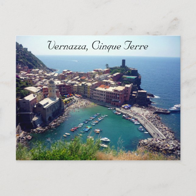 Carte Postale cinque terre vernazza (Devant)