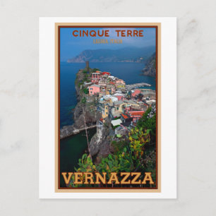 Carte Postale Cinque Terre - Vernazza d'en haut