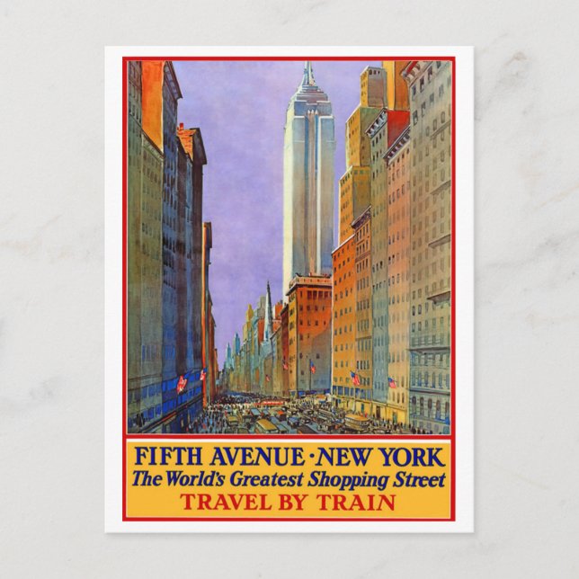 Carte Postale Cinquième Avenue - New York (Devant)