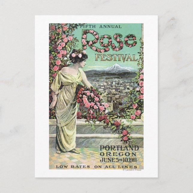 Carte Postale Cinquième édition du Festival Rose annuel (Devant)