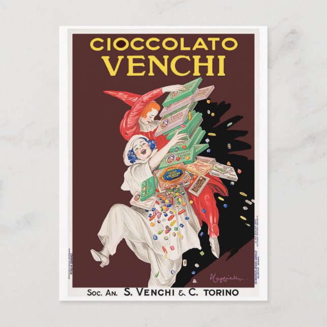 Carte postale : Cioccolato - Chocolates (Devant)