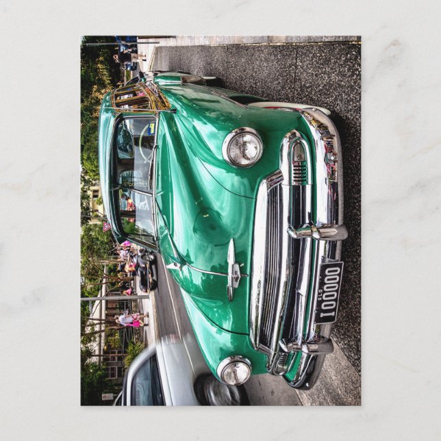 Carte Postale Circa 1951 Chevrolet, Stationwagon de luxe en vert (Devant)