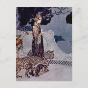 Carte Postale « Circé avec des léopards » d'Edmund Dulac