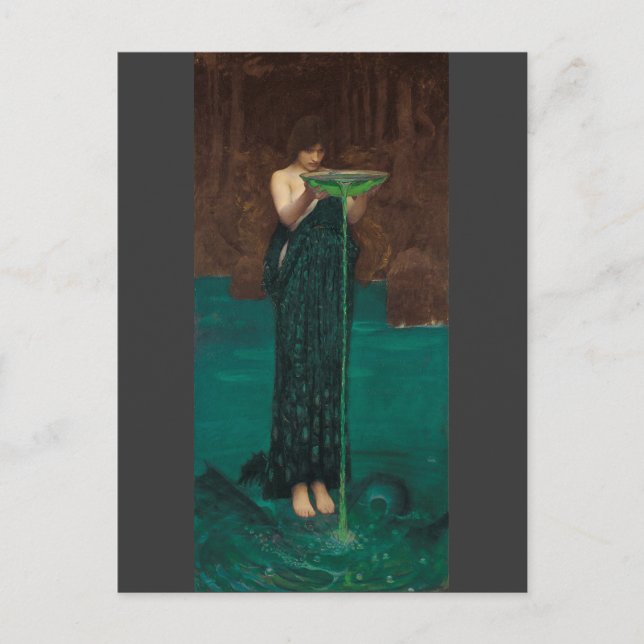 Carte Postale Circe Invidiosa par Waterhouse (Devant)