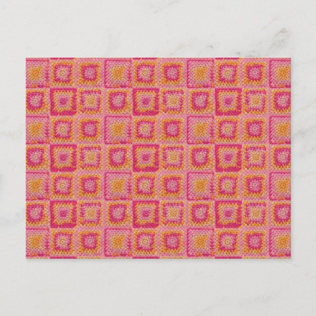 Carte Postale Circle in a Square Granny Square Postcard (Devant)