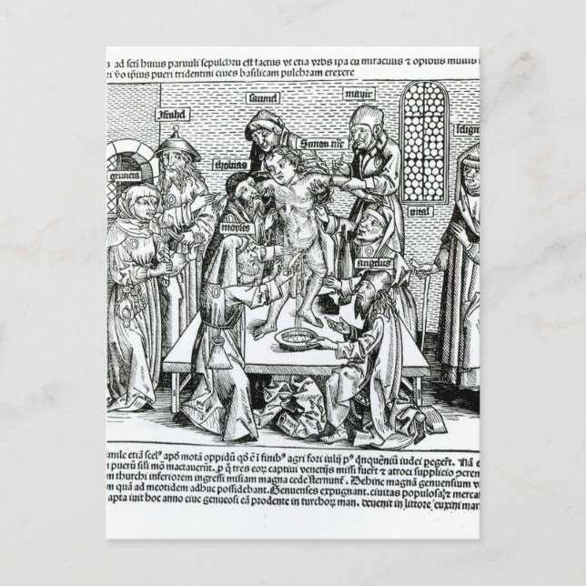 Carte Postale Circoncision, de 'Liber Chronicarum' (Devant)