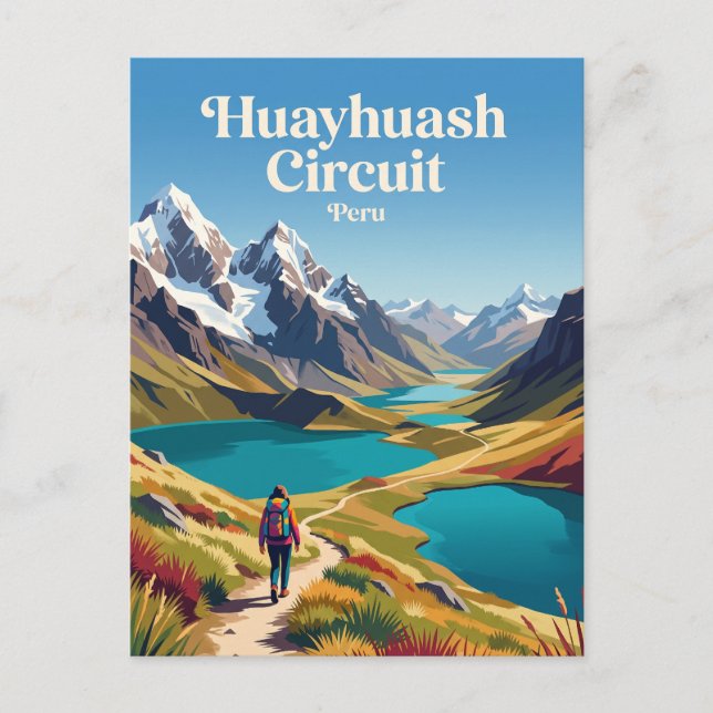 Carte Postale Circuit de Huayhuash Pérou (Devant)