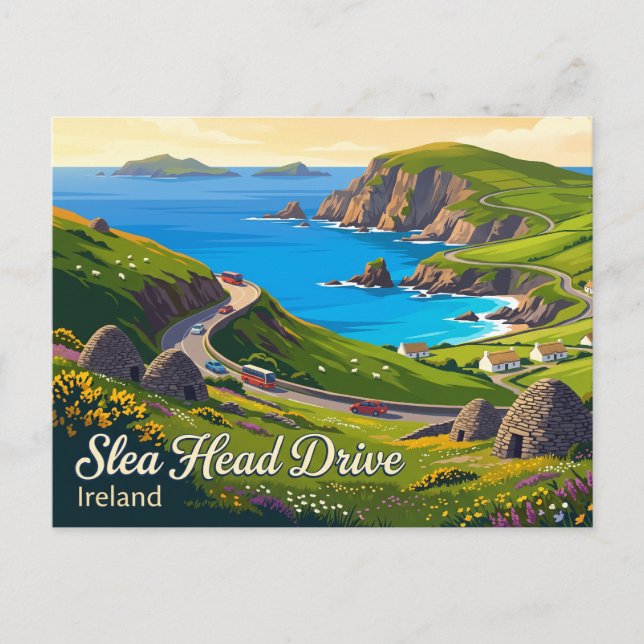 Carte Postale Circuit de Slea Head Irlande (Devant)