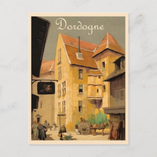 Carte Postale Circuit Dordogne, ville, maisons, France, voyage v