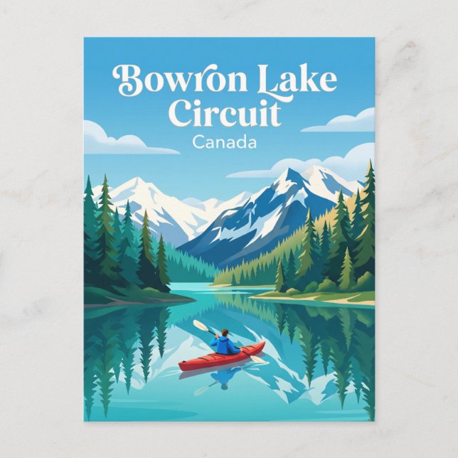 Carte Postale Circuit du lac Bowron Canada (Devant)