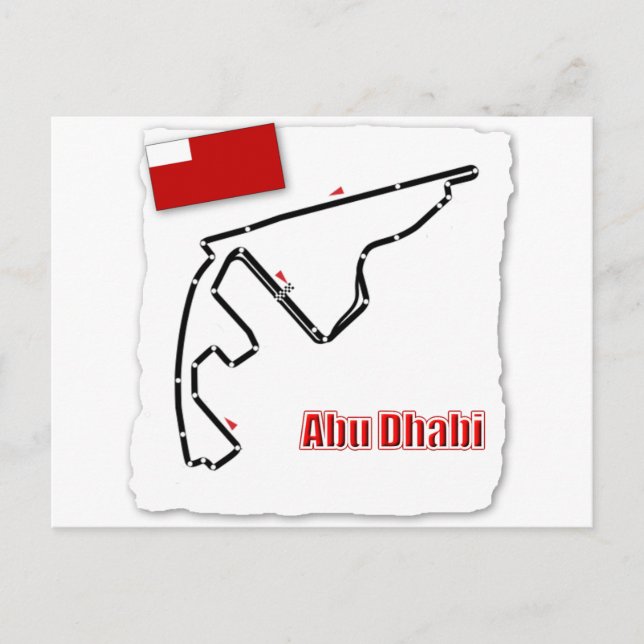 Carte Postale Circuit GP d'Abu Dhabi (Devant)