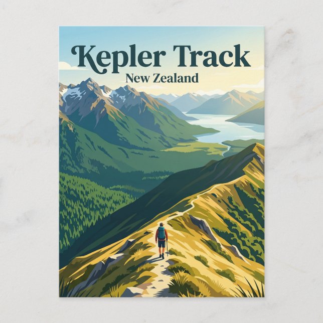 Carte Postale Circuit Kepler Nouvelle-Zélande (Devant)