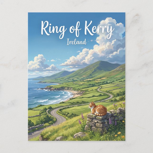 Carte Postale Circuit panoramique du Ring of Kerry Irlande (Devant)
