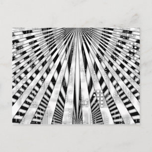 Carte Postale Circuitrie Abstraite et conception d'éclatement de