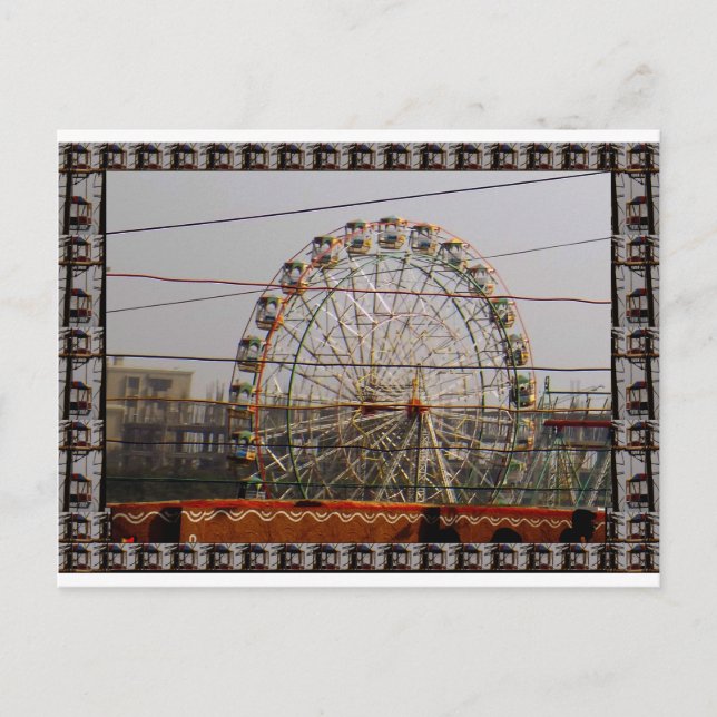Carte Postale Circuits géants sur roues New Delhi Inde Craft Fes (Devant)