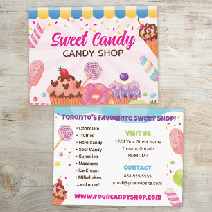 Carte postale Circulaire Fun Candy Shopping