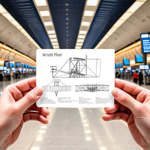 Carte Postale Circulaire Wright - Plan de dessin du plan d'avion