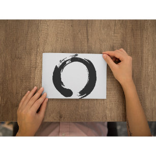 Carte postale circulaire Zen