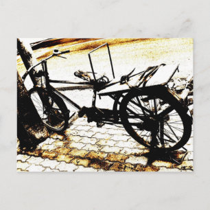 Carte Postale Circuler sur mon vélo - vintage