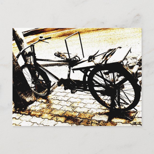 Carte Postale Circuler sur mon vélo - vintage (Devant)