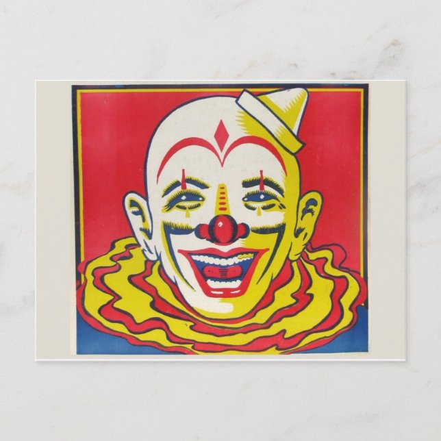 Carte postale Circus Clown (Devant)