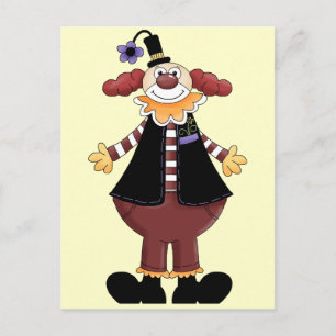 Carte Postale Circus Clown Act