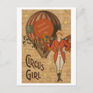 Carte Postale Circus Girl