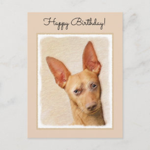 Carte Postale Cirneco dell’Etna Peinture - Cute Original Chien A