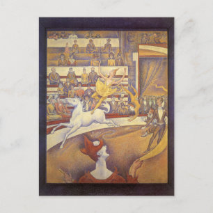 Carte Postale Cirque de Georges Seurat, Pointillisme Vintage