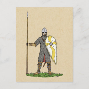 Carte Postale Cirque médiévale Norman Knight 1066