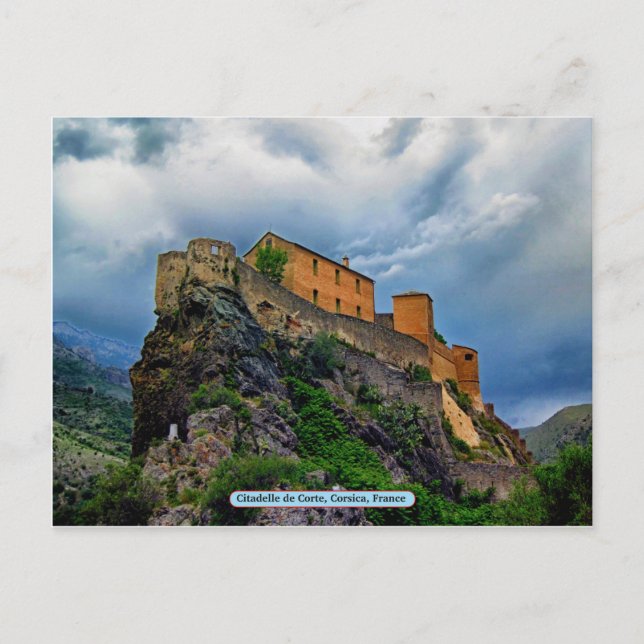Carte Postale Citadelle de Corte, Corse, France (Devant)